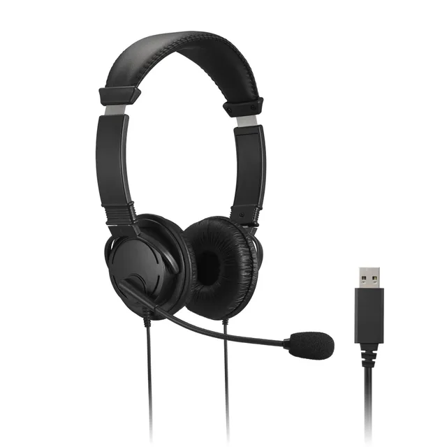 USB Hi-Fi Headphones - Hörlurar med mikrofon - på örat - kabelansluten - USB