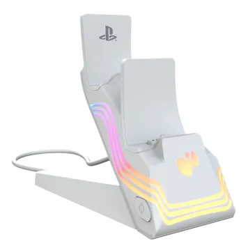Afterglow Wave - Dual Charger White - Wired - Sony PlayStation 5