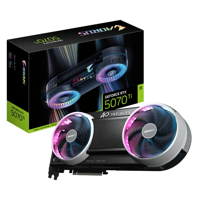 GeForce RTX 5070 Ti AORUS INFINITY - 16GB GDDR7 RAM - Grafikkort