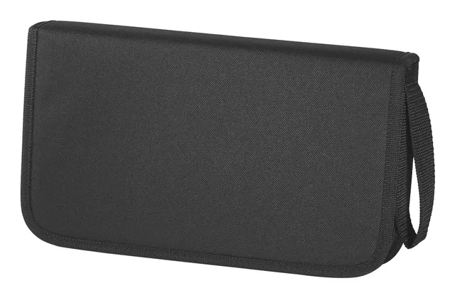 CD/DVD Nylon Wallet 64 - Plånbok för CD-/DVD-skivor - 64 skivor - 600D-nylon - svart, blå