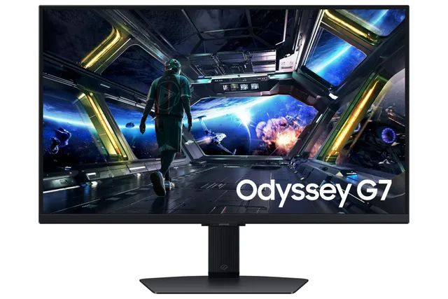 Odyssey G7 S27DG702EU - G70D Series - LED-skärm - Smart - spel - 27 - 3840 x 2160 4K UHD (2160p) @ 144 Hz - Fast IPS - 350 cd/m² - 1000:1 - DisplayHDR 400 - 1 ms - 2xHDMI, DisplayPort - högtalare - svart