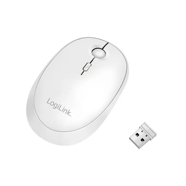 Wireless & Bluetooth dual mouse 2.4 GHz 800/1200/1600 dpi white - Mouse - Optic - Vit
