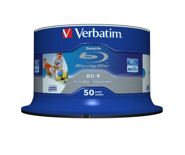DataLife - 50 x BD-R - 25 GB 6x - yta utskrivbar med bläckstråleskrivare - spindel