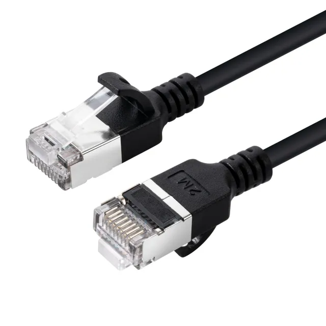 Cat6a U/FTP LSZH RJ45 1m -verkkokaapeli, musta