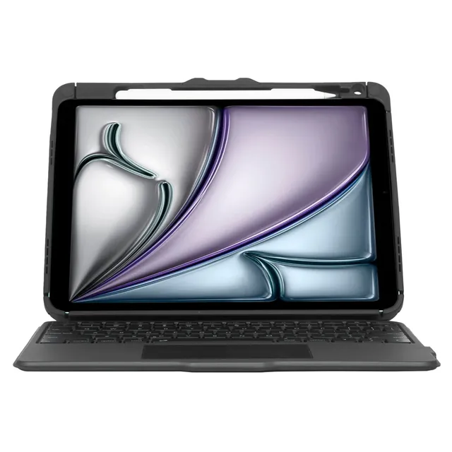 Versavu - keyboard and folio case (keyboard case) - with trackpad - AZERTY - French - black Input Device - Tastatur & Folio set - Fransk - Svart
