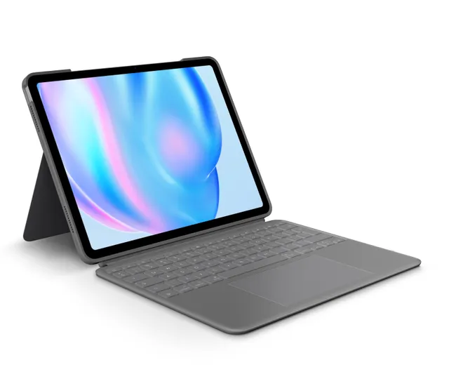 Combo Touch for iPad Air 13" (M2) - Oxford Grey - Tastatur & Folio set - Engelska (US) - Grå
