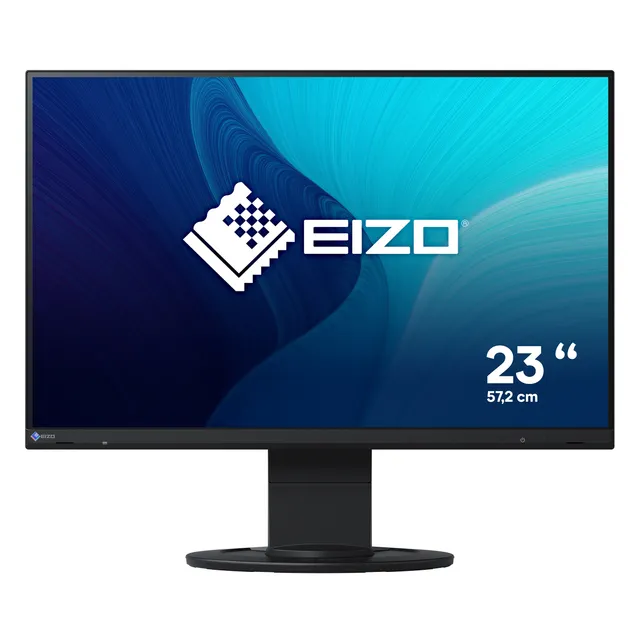 FlexScan EV2360-BK - LED-skärm - 22.5 (23 visbar) - 1920 x 1200 - IPS - 1000:1 - 5 ms - DVI-D, VGA, DisplayPort - högtalare - svart