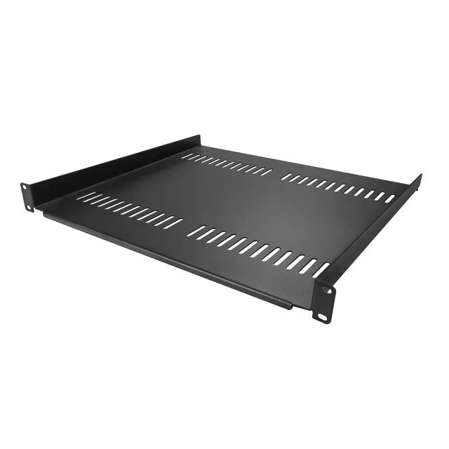 2-Pack 1U Server Rack Shelf Vented 44lb Capacity 16" Deep (CABSHELF116V2PK) - rack shelf - 1U