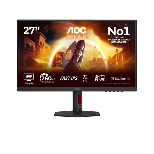 Q27G4ZR / 27"/ 2560x1440 / IPS / 240hz / 0.03ms* / 1000:1 / HDR400 / 2xHDMI/DP (Fyndvara klass 1)