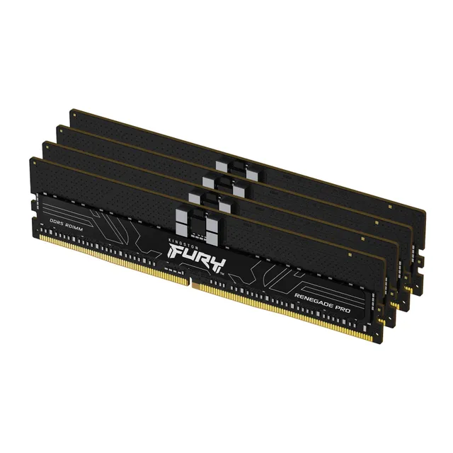 FURY Renegade PRO DDR5-7600 - 64GB - CL38 - Quad Channel (4 pcs) - AMD EXPO & Intel EXPO - Svart
