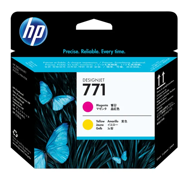 HP 771 - Gul, magenta - skrivhuvud