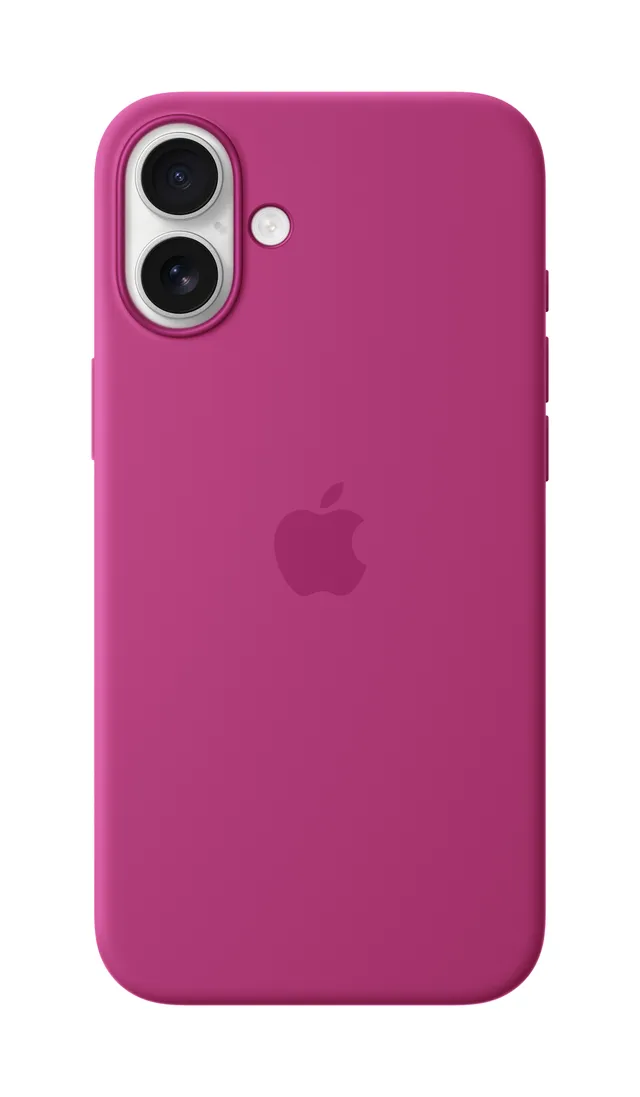 Skydd för mobiltelefon - MagSafe-kompatibilitet - silikon - Fuchsia - för iPhone 16 Plus