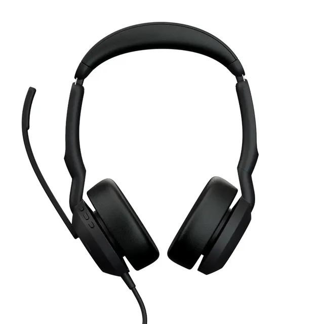 Jabra Evolve2 50 UC Stereo - Headset - på örat - kabelansluten - aktiv brusradering - USB-C, USB-A - UC-certifierad