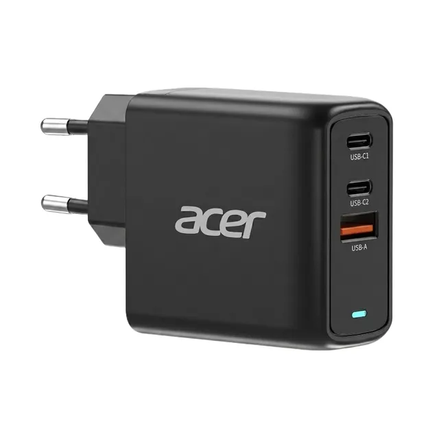 GaN-laddare 67W Inklusive 2m USB-C Kabel Svart