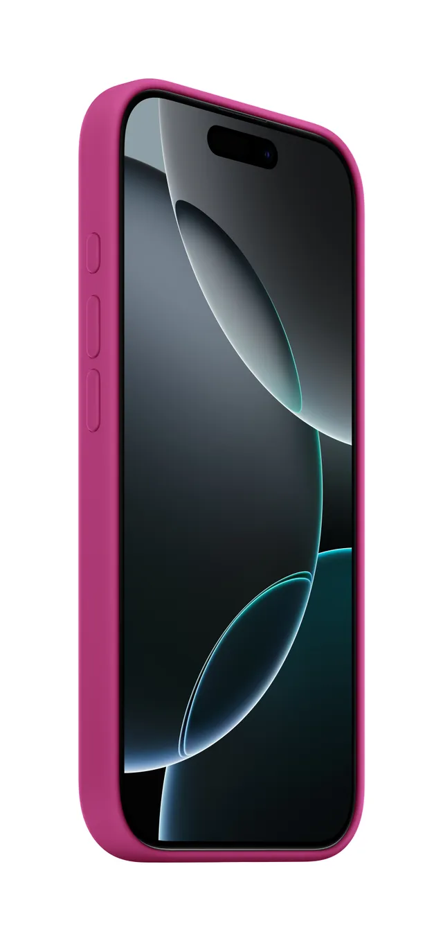 Skydd för mobiltelefon - MagSafe-kompatibilitet - silikon - Fuchsia - för iPhone 16 Pro