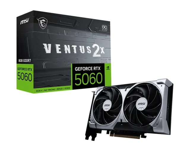 GeForce RTX 5060 Ventus 2X OC 8GB Grafikkort