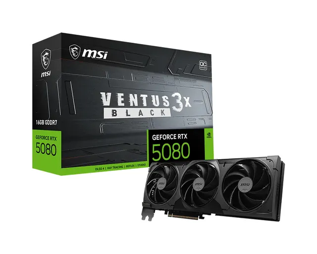 GeForce RTX 5080 Ventus 3X OC 16 GB grafikkort