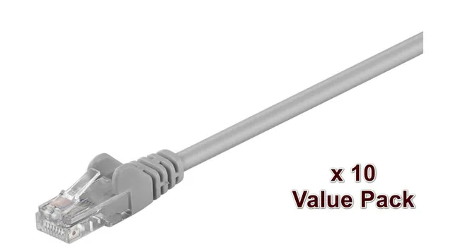 Value Pack - Nätverkskabel - RJ-45 (h