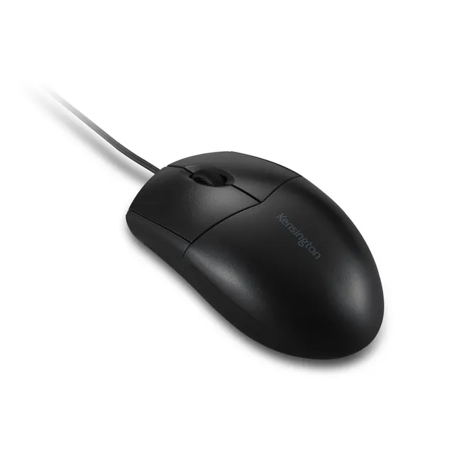 Pro Fit Washable Wired Mouse - Mus - höger- och vänsterhänta - optisk - 3 knappar - kabelansluten - USB