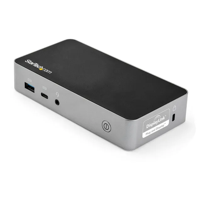 USB-C-dockningsstation - dockningsstation för bärbar dator med dubbelskärm för HDMI 1080p - strömförsörjning på 60 W - 1 st. USB-C, 3 st. USB-A, ethernet - dockningsstation för Dual Video-visning med USB 3.1 Gen 1 Type-C - Mac och Windows - Dockningsstation - USB-C 3.1 - 2 x HDMI - 1GbE - 90 Watt - Europa