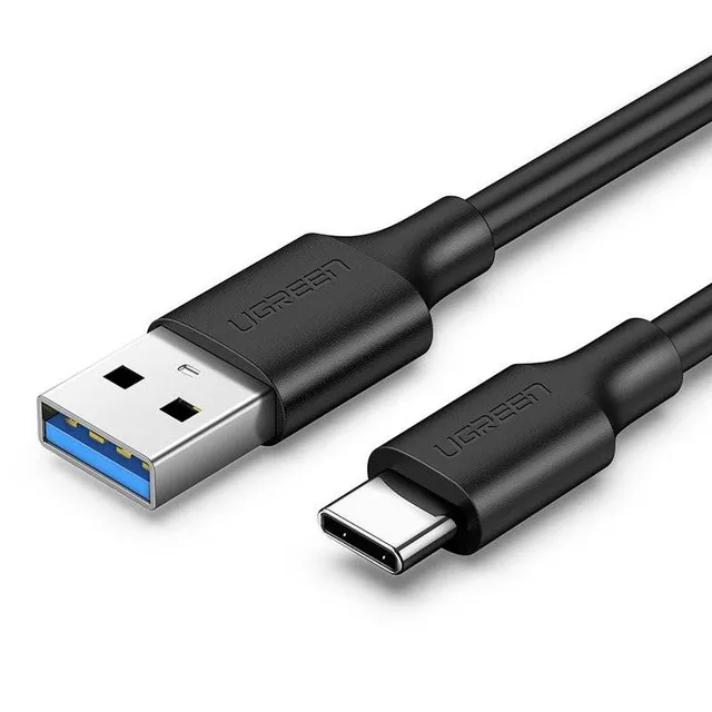 - USB-kabel - USB-C (hane) till USB (hane) - USB 3.0 - 3 A - 1 m - svart