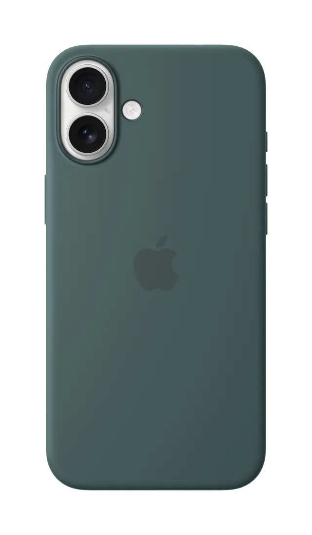 iPhone 16 Plus Silicone Case / MagSafe - Lake Green