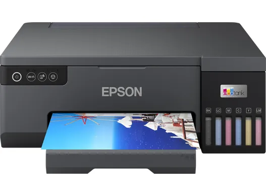 EcoTank L8050, 22/22 ppm, 6-färgsystem, 5760x1440 dpi, USB/WiFi