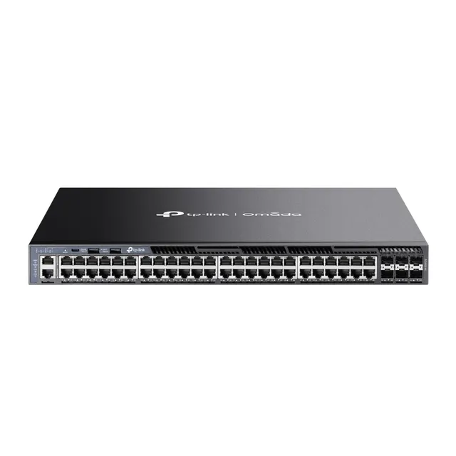 SG6654X Omada - 48-porttinen Gigabit Layer 3 -hallittava kytkin 6 SFP-paikalla, musta