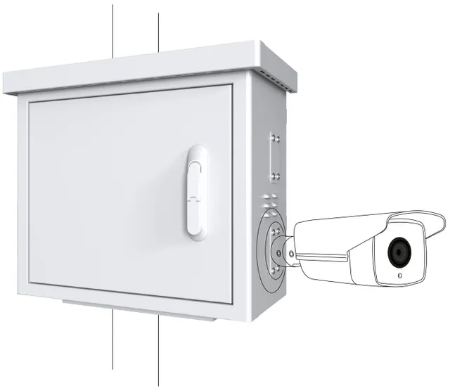 by Logon - camera surveillance cabinet - midi radius for 4 cameras