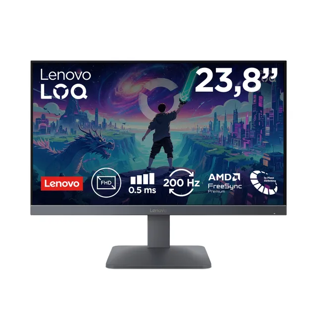 24" Lenovo LOQ 24-10 Monitor - 23.8" | 1920 x 1080 | 200 Hz | IPS