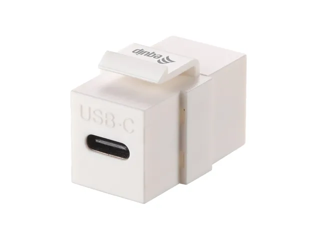769403, Platt, Vit, USB-C, USB-C, Hunkontakt, Hunkontakt