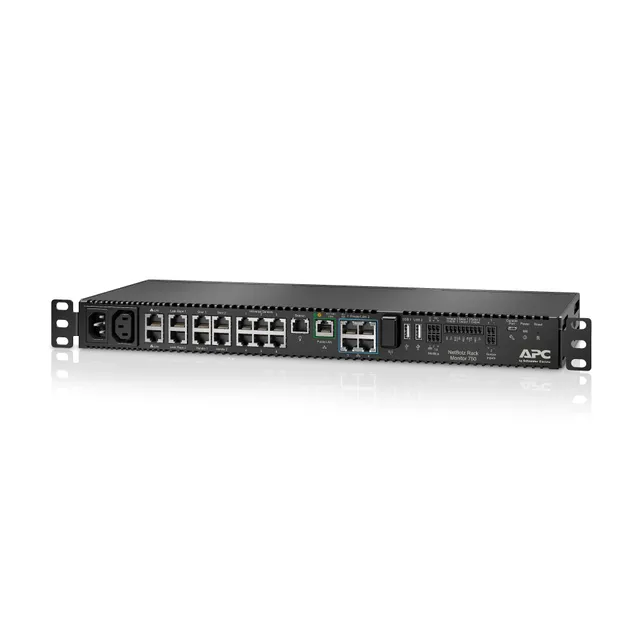 NetBotz Rack Monitor 750 - Miljöövervakningsenhet - 1GbE - 1U - kan monteras i rack - för P/N: AR4012A, AR4017A, AR4032A, AR4038LA, SRT5KRMXLT-A, SRT6KRMXLT-A, SRT8KRMXLT-A