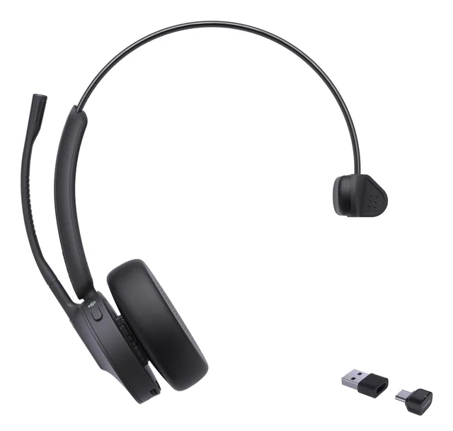 BH70 Mono Bluetooth-headset, Teams, USB-A/C, svart