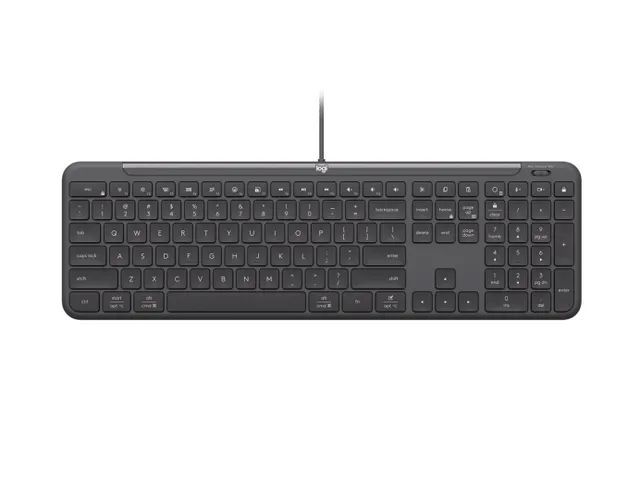 Signature Slim Wired K620 for Business - Tangentbord - Italiensk - Grå