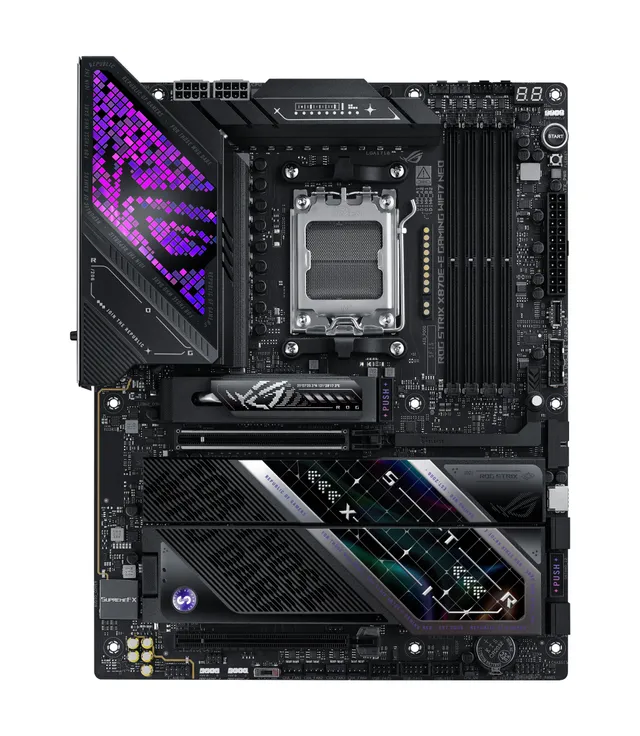 ROG STRIX X870E-E GAMING WIFI7 NEO Moderkort - AMD X870E - AMD AM5 - DDR5 RAM - ATX