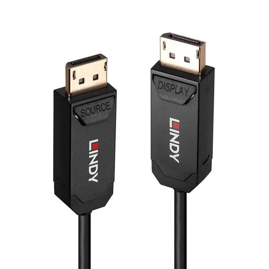 Fibre Optic Hybrid DisplayPort 2.0 Cable - 50m