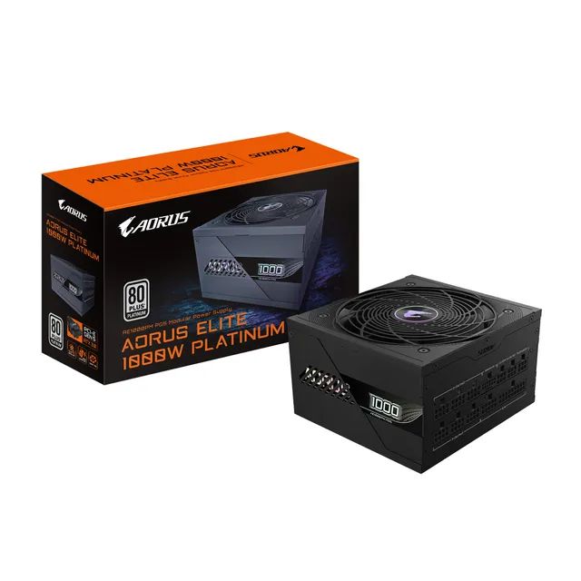 AORUS ELITE P1000W Strömförsörjning - 1000 Watt - 120 mm - ATX 3.0 - 80 Plus Platinum certificate