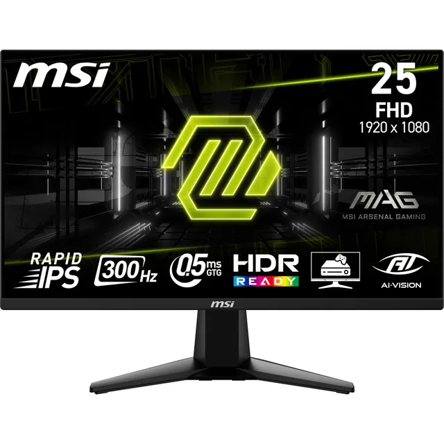MAG 255XF / 25" / IPS / 1920x1080 / 300 Hz / 0,5ms / HDMI,DP