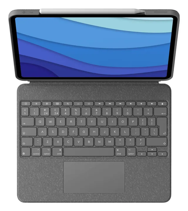 Combo Touch for iPad Pro 12.9'' - UK - Tastatur & Folio set - Engelska (UK) - Grå