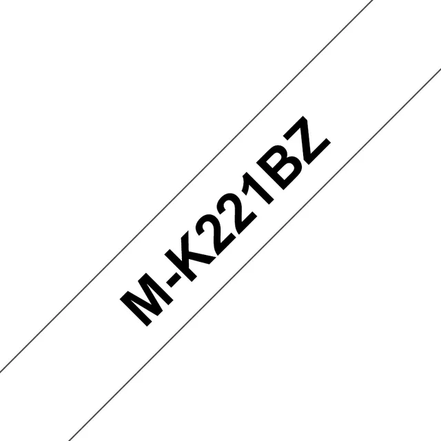 MK221 Etikett-Tejp, svart På vitt m