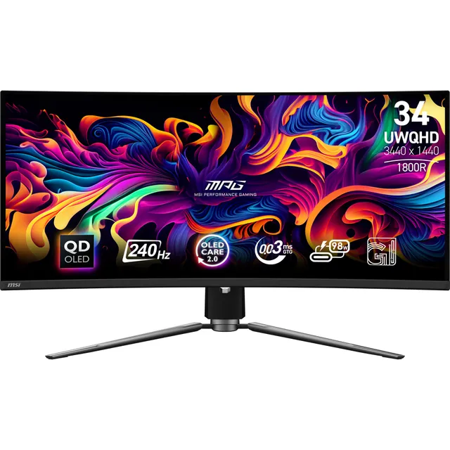 34" MSI MPG 341CQPX QD-OLED - OLED monitor - curved - 34.18" - HDR