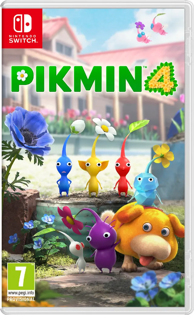 Pikmin 4, Nintendo Switch, Multiplayer-läget, RP (Betyg avvaktan), Fysiskt medium