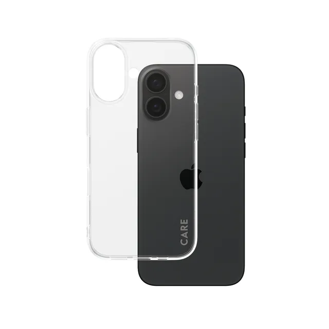 CARE by PanzerGlass X-Ray - Baksidesskydd för mobiltelefon - mjukt grundläggande - självreparerande TPU - transparent - för Apple iPhone 16