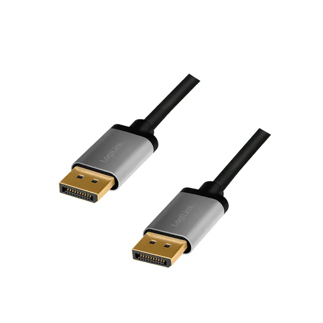 DisplayPort 1.2 Kabel 4K/60Hz 1m Aluminium