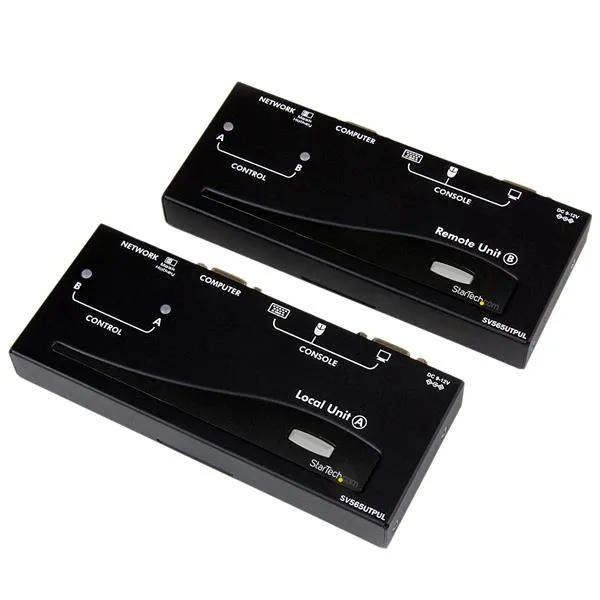 StarTech.com USB VGA KVM-konsolförlängare över Cat5 UTP med lång räckvidd – 304,8 m - Förlängare för tangentbord/video/mus - över CAT 5/5e - upp till