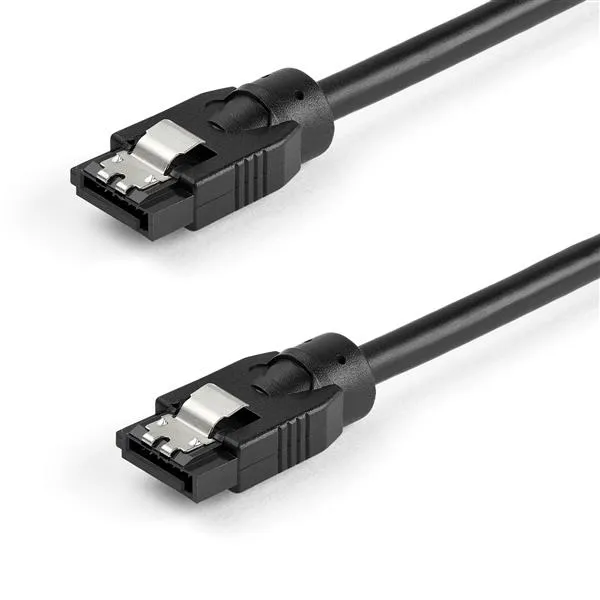 0,3 m rund SATA-kabel - SATA-kabel - Serial ATA 150/300/600 - SATA (R) spärrad till SATA (R) spärrad - 30 cm - rund - svart