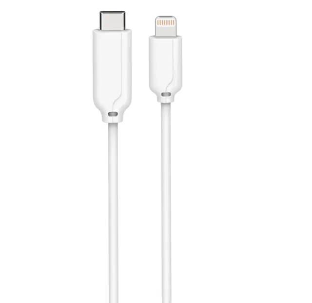 USB-C – Lightning -kaapeli, 3 m, valkoinen