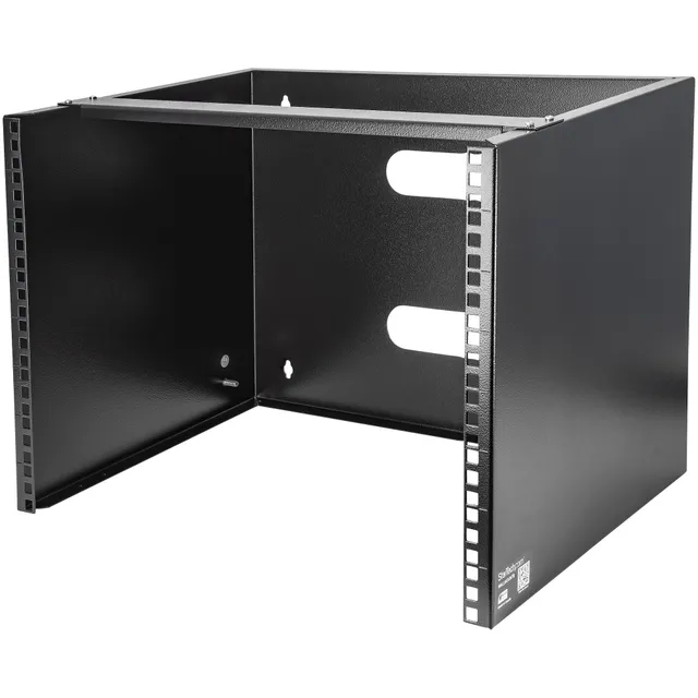 Wall-Mount Bracket for Shallow Rack-Mount Equipment - Solid Steel - 8U cabinet - 8U