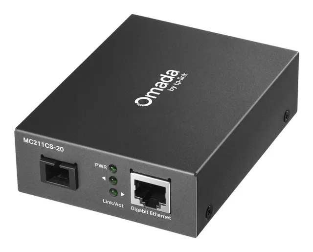 Omada MC211CS-20, 1000 Mbit/s, IEEE 802.3, IEEE 802.3ab, IEEE 802.3i, IEEE 802.3u, IEEE 802.3x, IEEE 802.3z, Fullständig, Halv, 20000 m, 1310 nm, Enkelläge