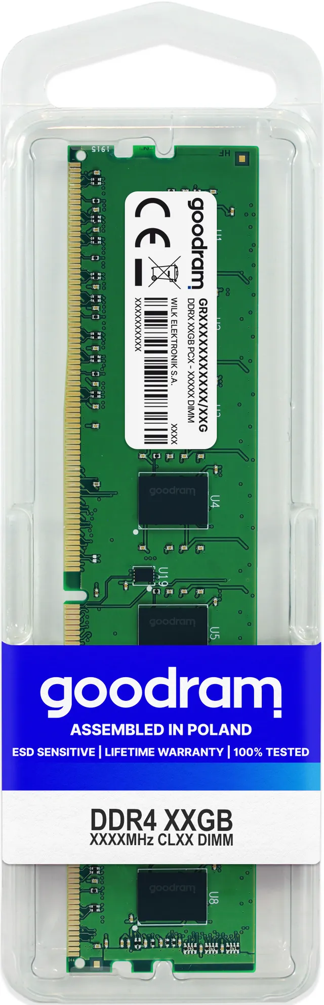 DDR4-3200 - 16GB - CL22 - Single Channel (1 pcs) - Grön